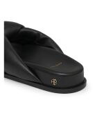 Mules en Cuir Kiva noires