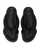 Mules en Cuir Kiva noires