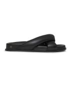 Mules en Cuir Kiva noires