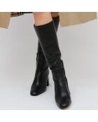 Bottes en Cuir Anabel noires