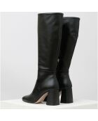 Bottes en Cuir Anabel noires