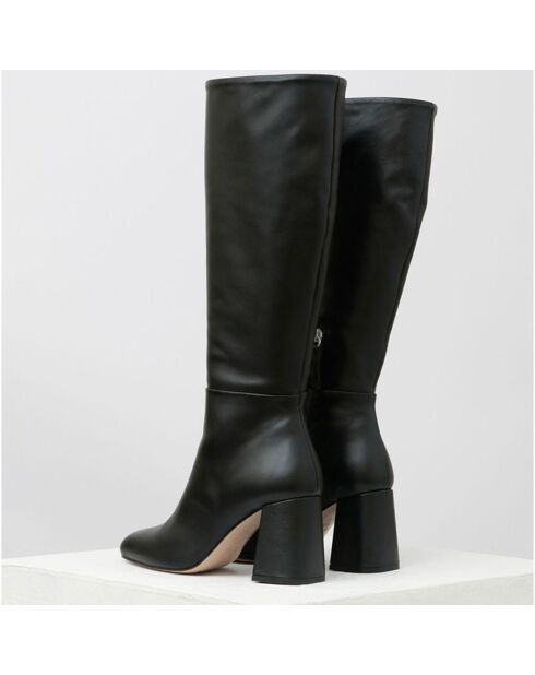 Bottes en Cuir Anabel noires