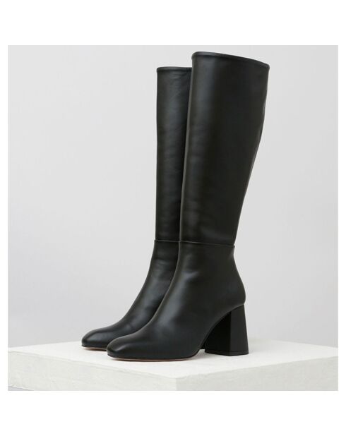 Bottes en Cuir Anabel noires