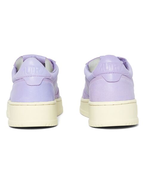 Baskets en Cuir de Chèvre Medalist Low violettes
