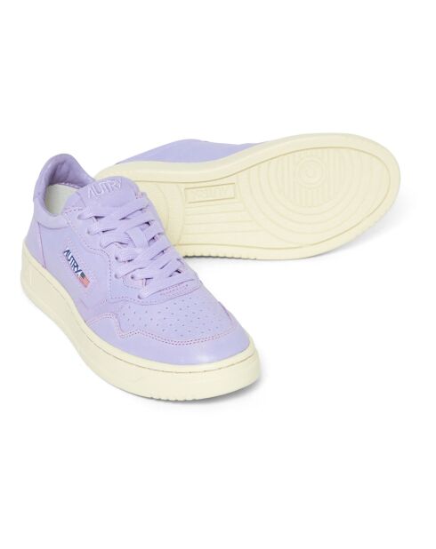Baskets en Cuir de Chèvre Medalist Low violettes