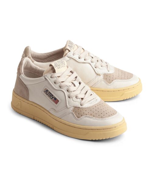 Medalist Sneakers van suède/leer met laag zandoppervlak
