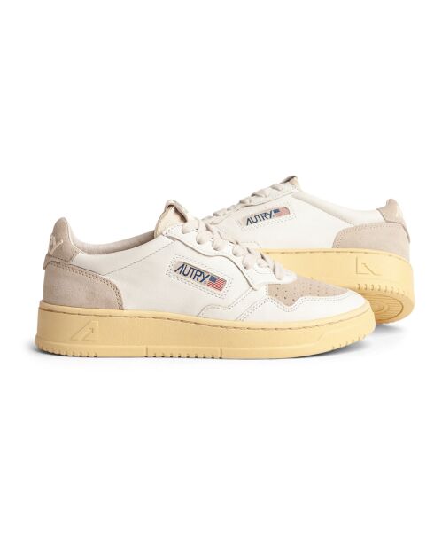 Medalist Sneakers van suède/leer met laag zandoppervlak