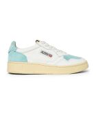 Baskets en Suede/Cuir Medalist Low turquoise/blanc