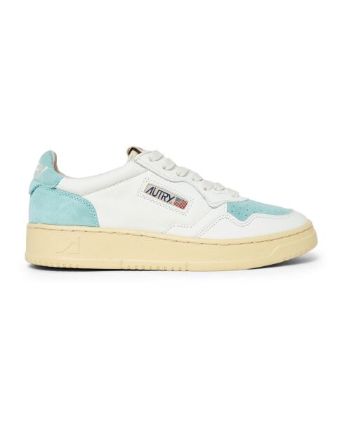 Baskets en Suede/Cuir Medalist Low turquoise/blanc