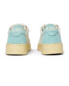 Baskets en Suede/Cuir Medalist Low turquoise/blanc