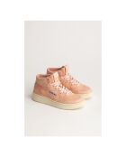 Baskets en Cuir de Chèvre Medalist Mid roses