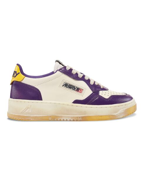 Baskets en Cuir Super Vintage Low Bicolore violettes
