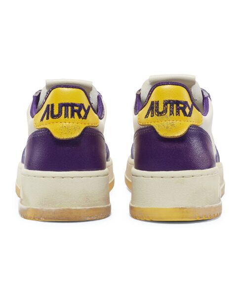 Baskets en Cuir Super Vintage Low Bicolore violettes