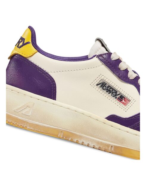 Baskets en Cuir Super Vintage Low Bicolore violettes