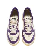 Baskets en Cuir Super Vintage Low Bicolore violettes
