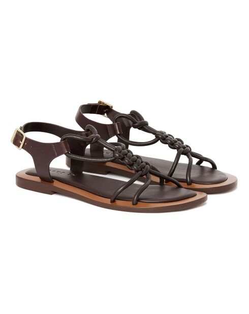Sandales en Cuir Tiny marron
