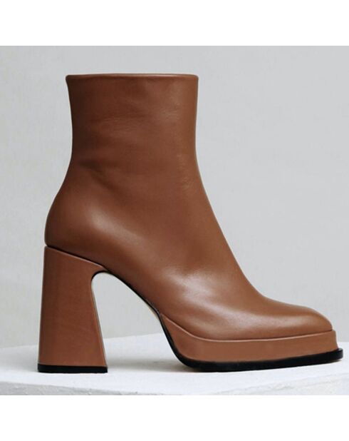 Boots en Cuir Chueca caramel