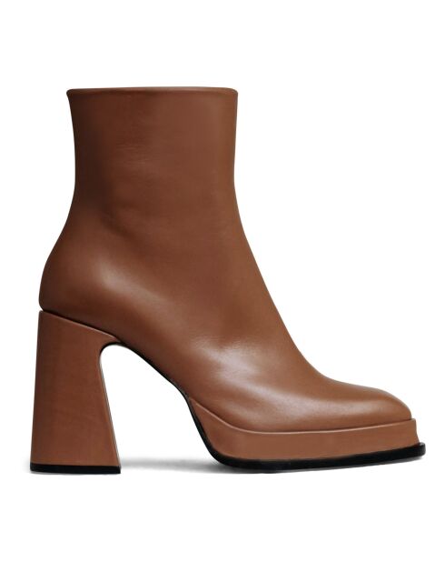 Boots en Cuir Chueca caramel
