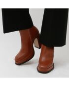 Boots en Cuir Chueca caramel