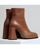 Boots en Cuir Chueca caramel