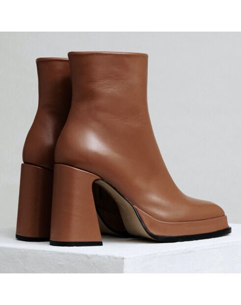 Boots en Cuir Chueca caramel