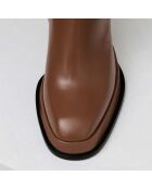 Boots en Cuir Chueca caramel
