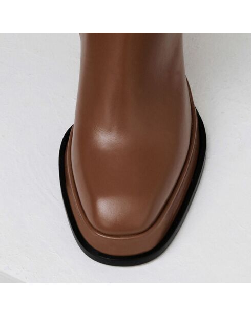 Boots en Cuir Chueca caramel