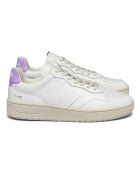 Baskets en Cuir V-90 Made in Portugal blanc/violet