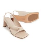 Sandales en Cuir Dalia beiges