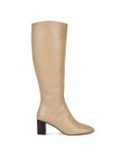 Bottes en Cuir Danais sable - Talon 6 cm