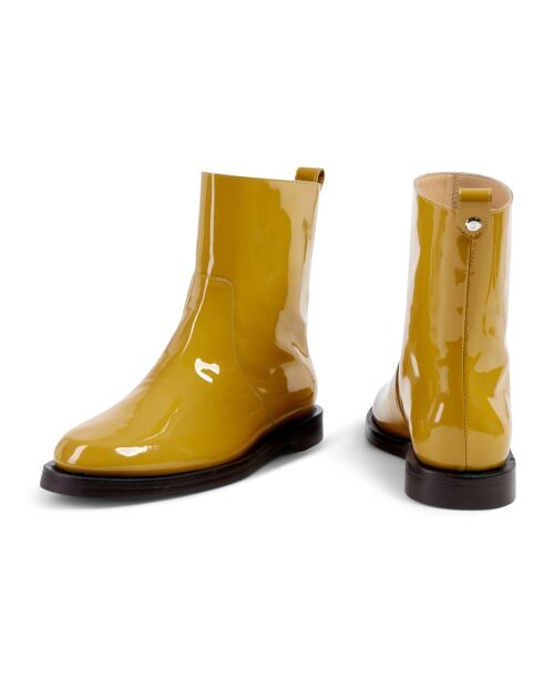 Boots en Cuir Ero jaunes