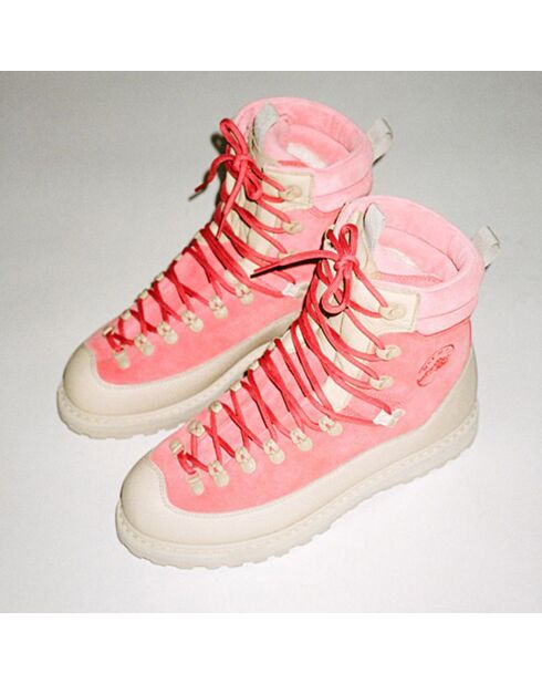 Boots en Cuir Everest roses