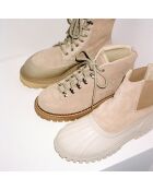Boots en Cuir Altivole Due beiges