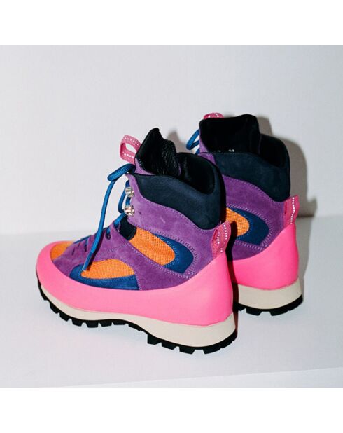 Boots en Cuir Civetta roses