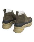 Boots en Cuir Paderno Due vert kaki