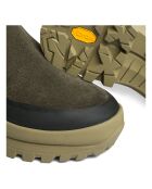 Boots en Cuir Paderno Due vert kaki
