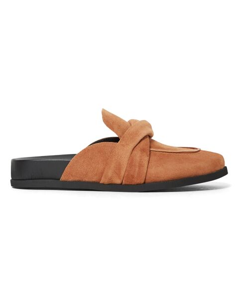 Mules en Suede Emma Fussbet camel
