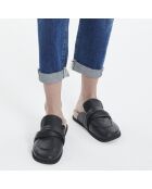 Mules en Cuir Emma Fussbet noires