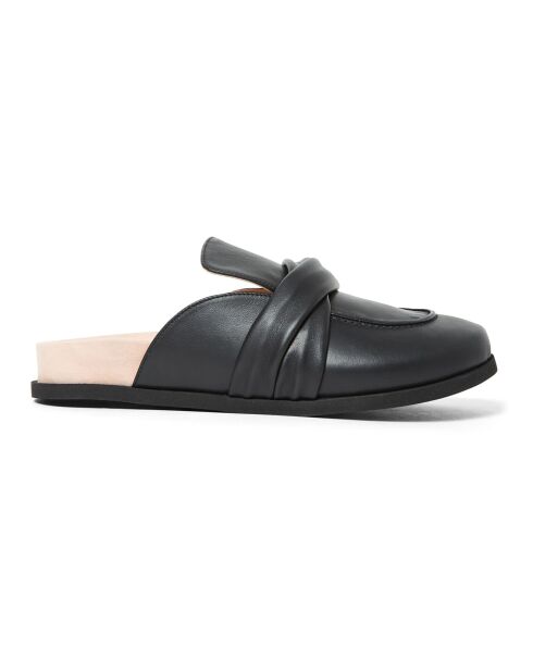 Mules en Cuir Emma Fussbet noires