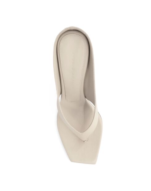 Sandales en Cuir Angela 90 grises