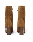 Bottines en Daim Gaea tabac - Talon 7 cm