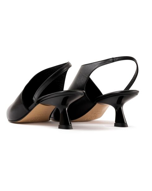 Sandales en Cuir Greta noires