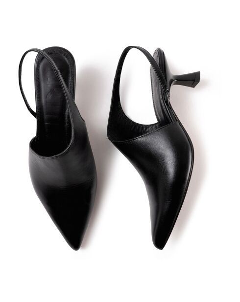 Sandales en Cuir Greta noires