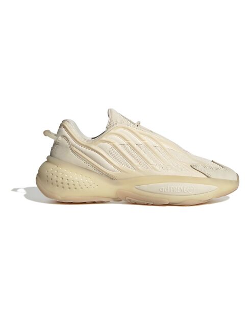 Sneakers Ozrah in pelle color crema