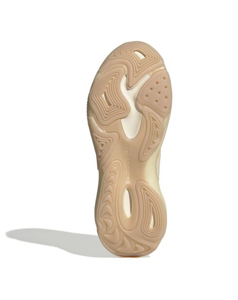 Sneakers Ozrah in pelle color crema