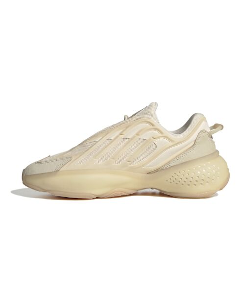 Sneakers Ozrah in pelle color crema