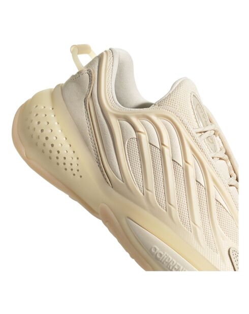 Sneakers Ozrah in pelle color crema