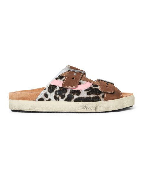 Mules  en Cuir Sundl camel