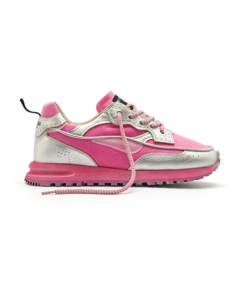 Baskets en Cuir Threedome.Zero roses