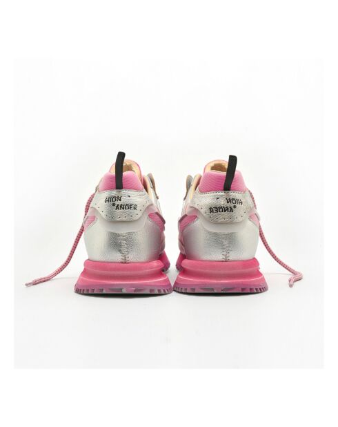 Baskets en Cuir Threedome.Zero roses